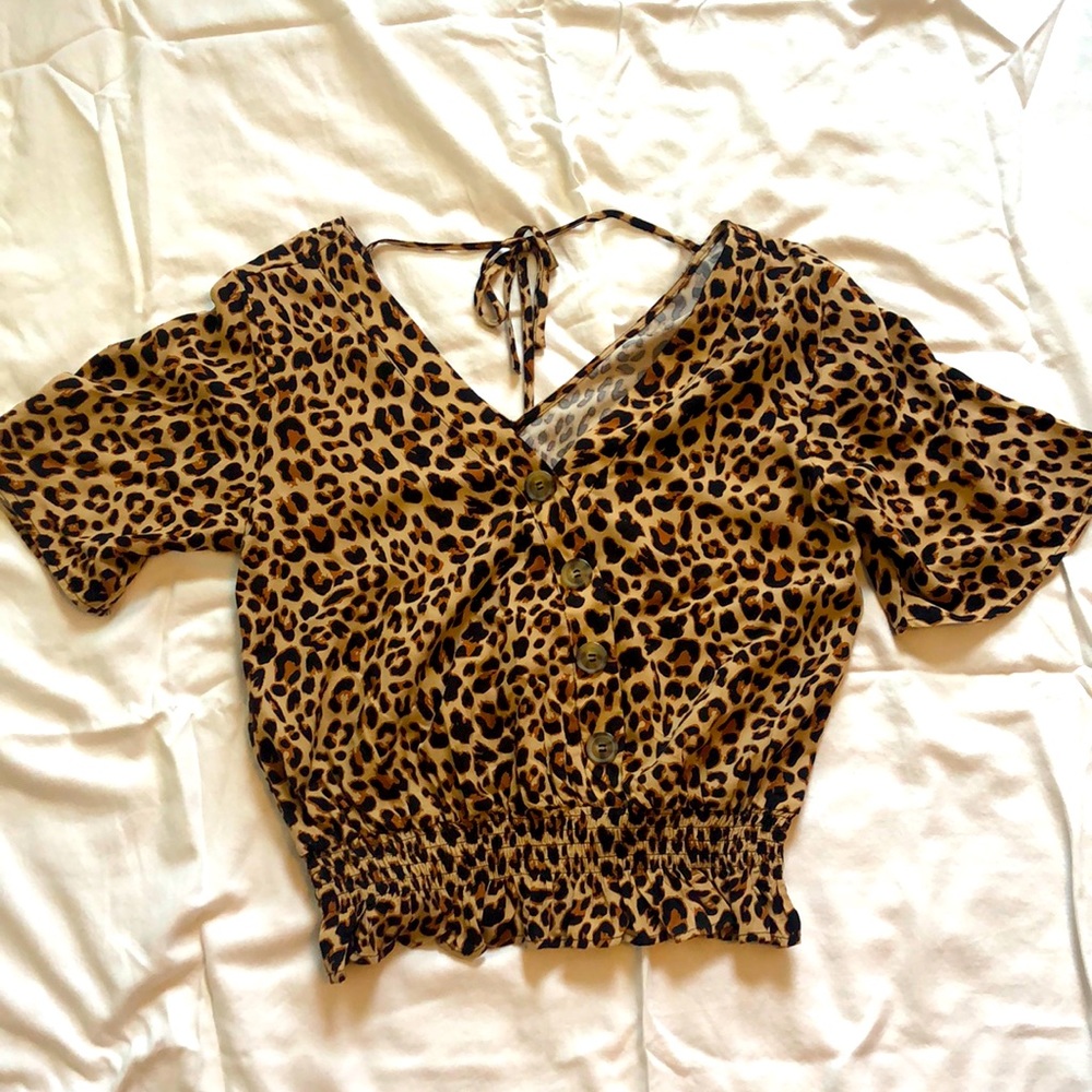 Leopard Print Top *Never Worn!*